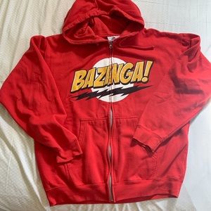 Big Bang Theory Bazinga Zip Up Hoodie